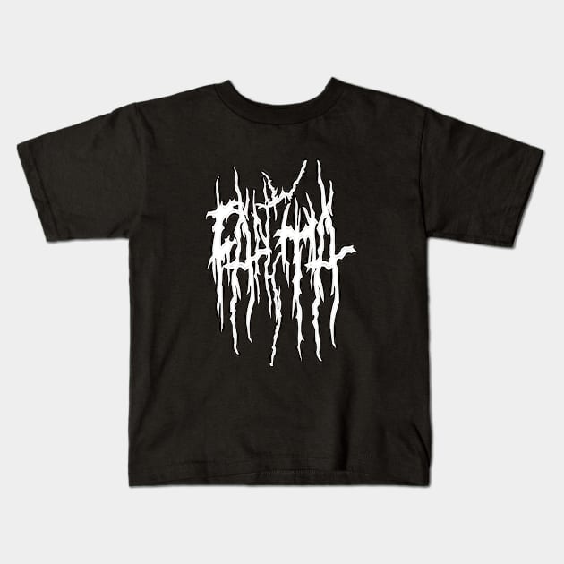 heavy metal Kids T-Shirt by Merriama